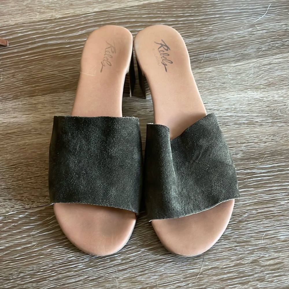 Suede Mules